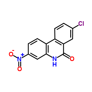 6(5H)-phenanthridinone,8-chloro-3-nitro- Structure,26689-65-6Structure