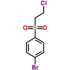 Benzene,1-bromo-4-[(2-chloroethyl)sulfonyl]- Structure,26732-25-2Structure