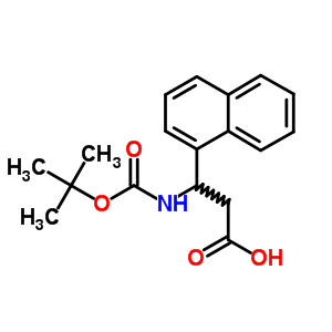 (R,s)-boc-3-amino-3-(1-naphthyl)-propionic acid Structure,268209-95-6Structure