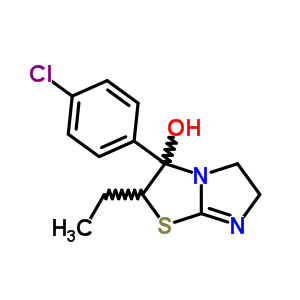 Imidazo[2,1-b]thiazol-3-ol,3-(4-chlorophenyl)-2-ethyl-2,3,5,6-tetrahydro- Structure,26847-34-7Structure