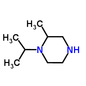 1-異丙基-2-甲基哌嗪結(jié)構(gòu)式_26864-96-0結(jié)構(gòu)式