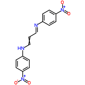 Benzenamine,4-nitro-n-[3-[(4-nitrophenyl)amino]-2-propen-1-ylidene]- Structure,26932-82-1Structure