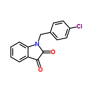 1-(4-Chloro-benzyl)-1h-indole-2,3-dione Structure,26960-66-7Structure