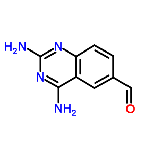 2,4-Diamino-6-quinazolinecarboxaldehyde Structure,27023-77-4Structure