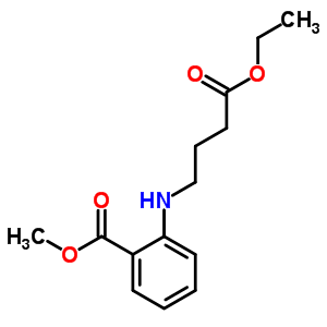 Benzoic acid,2-[(4-ethoxy-4-oxobutyl)amino]-, methyl ester Structure,27126-43-8Structure