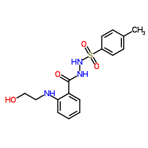 Benzoic acid,2-[(2-hydroxyethyl)amino]-, 2-[(4-methylphenyl)sulfonyl]hydrazide Structure,27132-55-4Structure