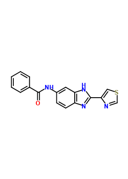 N-[2-(4-thiazolyl)-1h-benzimidazol-6-yl]benzamide Structure,27146-34-5Structure