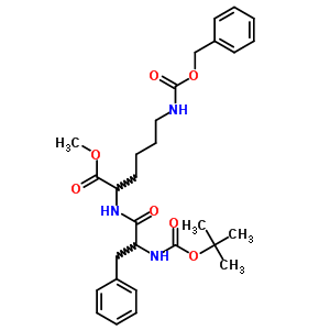 (9CI)-N2-[N-[(1,1-二甲基乙氧基)羰基]-D-苯基丙氨酰基]-N6-[(苯基甲氧基)羰基]-L-賴氨酸甲酯結(jié)構(gòu)式_27168-28-1結(jié)構(gòu)式