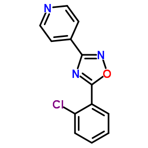 Pyridine,4-[5-(2-chlorophenyl)-1,2,4-oxadiazol-3-yl]- Structure,27199-40-2Structure