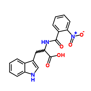 L-tryptophan,n-(2-nitrobenzoyl)- Structure,27261-93-4Structure