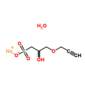 2-羥基-3-(丙-2-炔基氧基)丙烷-1-磺酸鈉水合物結(jié)構(gòu)式_272769-92-3結(jié)構(gòu)式