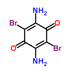 2,5-Cyclohexadiene-1,4-dione,2,5-diamino-3,6-dibromo- Structure,27344-26-9Structure