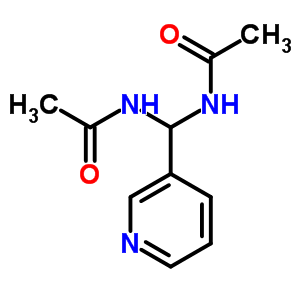 Acetamide,n,n-(3-pyridinylmethylene)bis- Structure,2737-77-1Structure