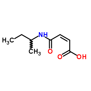 2-Butenoic acid,4-[(1-methylpropyl)amino]-4-oxo-, (2z)- Structure,27396-37-8Structure