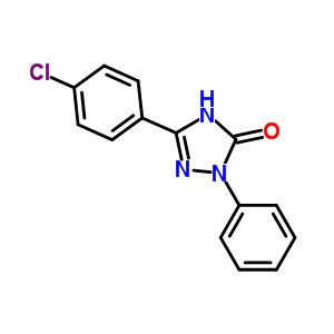 5-(4-Chlorophenyl)-2-phenyl-1,2-dihydro-3h-1,2,4-triazol-3-one Structure,27423-54-7Structure