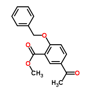 2-Benzyloxy-5-acetylbenzoic acid methyl ester Structure,27475-09-8Structure