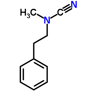 Cyanamide,n-methyl-n-(2-phenylethyl)- Structure,27566-66-1Structure