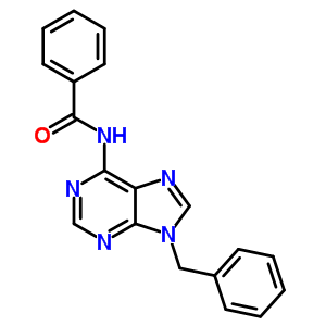 Benzamide,n-[9-(phenylmethyl)-9h-purin-6-yl]- Structure,2770-74-3Structure