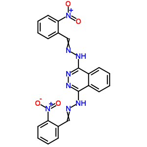 Benzaldehyde, o-nitro-,1,4-phthalazinediyldihydrazone (8ci) Structure,27702-27-8Structure