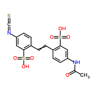 Benzenesulfonic acid,5-(acetylamino)-2-[2-(4-isothiocyanato-2-sulfophenyl)ethenyl]- Structure,27816-59-7Structure