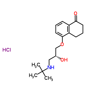 5-{2-Hydroxy-3-[(2-Methyl-2-Propanyl)Amino]Propoxy}-3,4-Dihydro-1(2H)-Naphthalenone Hydrochloride (1:1) Structure,27867-05-6Structure