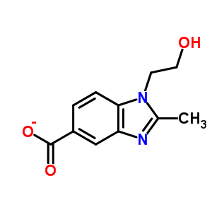 1-(2-Hydroxy-ethyl)-2-methyl-1h-benzoimidazole-5-carboxylic acid Structure,279227-02-0Structure