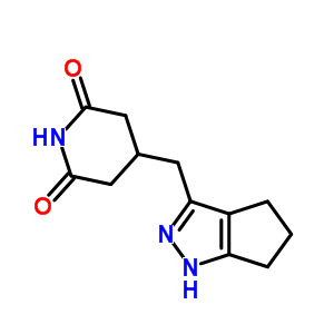 2,6-Piperidinedione,4-[(1,4,5,6-tetrahydro-3-cyclopentapyrazolyl)methyl]- Structure,27945-42-2Structure