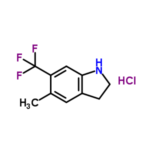 6-(Trifluoromethyl)-5-methylindoline hydrochloride Structure,280121-24-6Structure