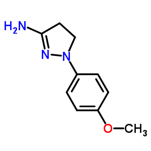 1-(4-Methoxy-phenyl)-4,5-dihydro-1h-pyrazol-3-ylamine Structure,28020-48-6Structure