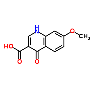 4-Hydroxy-7-methoxyquinoline-3-carboxylic acid Structure,28027-17-0Structure