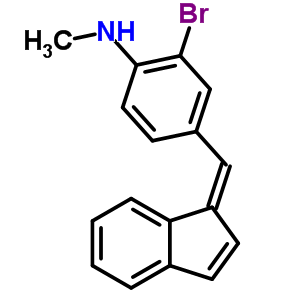 Benzenamine, 2-bromo-4-(1h-inden-1-ylidenemethyl)-n-methyl- Structure,28164-41-2Structure