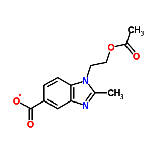 1-(2-Acetoxy-ethyl)-2-methyl-1H-benzoimidazole-5-carboxylic acid Structure,282091-90-1Structure