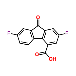 9H-fluorene-4-carboxylicacid, 2,7-difluoro-9-oxo- Structure,2841-38-5Structure