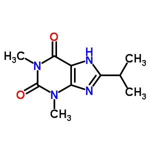 1H-purine-2,6-dione,3,9-dihydro-1,3-dimethyl-8-(1-methylethyl)- Structure,2850-40-0Structure