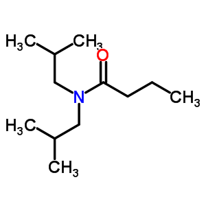 Butanamide,n,n-bis(2-methylpropyl)- Structure,28522-31-8Structure