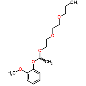 Benzene,1-methoxy-2-[1-[2-(2-propoxyethoxy)ethoxy]ethoxy]- Structure,28583-49-5Structure