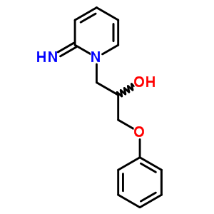 1(2H)-pyridineethanol,2-imino-a-(phenoxymethyl)- Structure,28620-27-1Structure