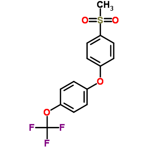 1-(4-(Trifluoromethoxy)phenoxy)-4-(methylsulfonyl)benzene Structure,286844-91-5Structure