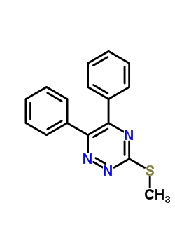 3-(Methylthio)-5,6-diphenyl-1,2,4-triazine Structure,28735-33-3Structure