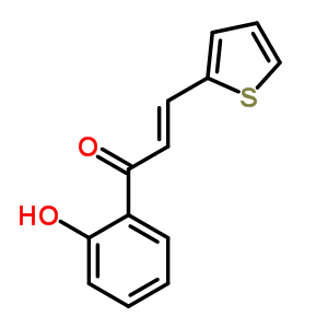 2-Propen-1-one,1-(2-hydroxyphenyl)-3-(2-thienyl)- Structure,2875-22-1Structure