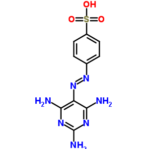 Benzenesulfonic acid,4-[2-(2,4,6-triamino-5-pyrimidinyl)diazenyl]- Structure,2877-65-8Structure