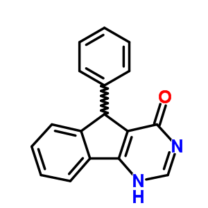 4H-indeno[1,2-d]pyrimidin-4-one,3,5-dihydro-5-phenyl- Structure,28858-05-1Structure