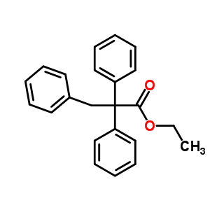 Benzenepropanoic acid, a,a-diphenyl-, ethyl ester Structure,2902-59-2Structure