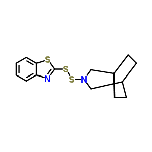 3-Azabicyclo[3.2.2]nonane,3-(2-benzothiazolyldithio)- Structure,2939-53-9Structure