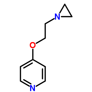 Pyridine,4-[2-(1-aziridinyl)ethoxy]- Structure,29450-06-4Structure