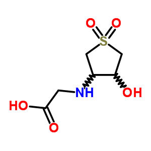 (4-Hydroxy-1,1-dioxo-tetrahydro-1lambda*6*-thiophen-3-ylamino)-acetic acid Structure,294669-00-4Structure