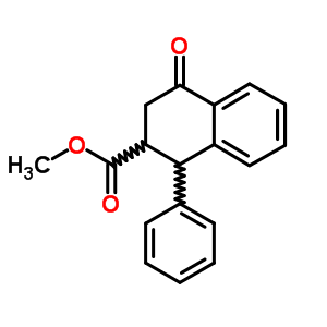 2-Naphthalenecarboxylicacid, 1,2,3,4-tetrahydro-4-oxo-1-phenyl-, methyl ester Structure,2962-67-6Structure