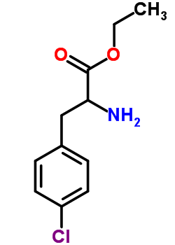 2-氨基-3-(4-氯苯基)丙酸乙酯結(jié)構(gòu)式_29622-19-3結(jié)構(gòu)式