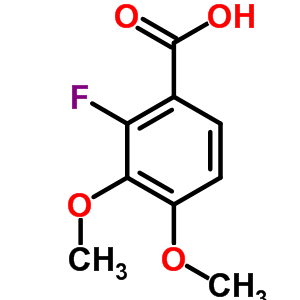 Benzoic acid,2-fluoro-3,4-dimethoxy- Structure,2967-96-6Structure