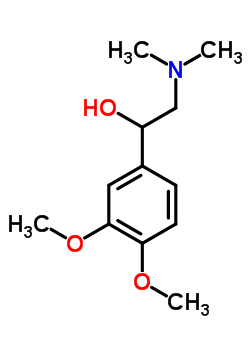 1-(3,4-Dimethoxy-phenyl)-2-dimethylamino-ethanol Structure,2970-95-8Structure